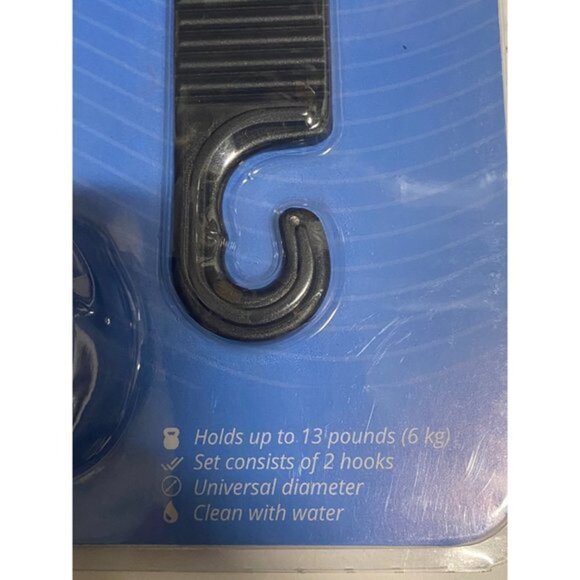 Carsys Car Holder Hooks Car Back Seat Headrest Hanger Black 2 Hooks - Picture 5 of 8